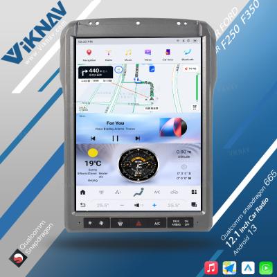 China 12.1 inch Android Touch Screen Car Radio Ford F250 2013 2014 Carplay Auto Stereo Aftermarket Head Unit Video Player Te koop