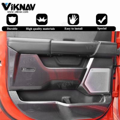 China Viknav Car Door Anti Kick Pad for Ford F-150 F150 2015-2020 Accessories Carbon Fiber Style Leather for sale