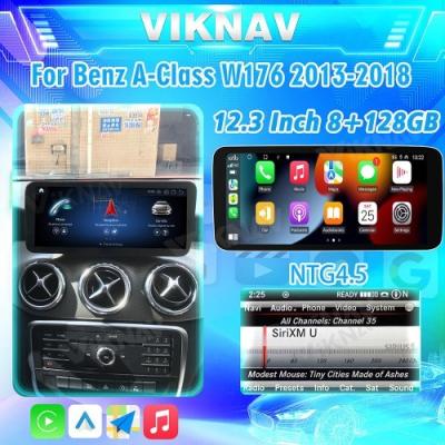 China Viknav 12.3 Inch Android For Benz A W176 CLA C117 GLA X156 G W463 2013-2018 GPS Car With Screen Radio Player NTG 4.5 for sale