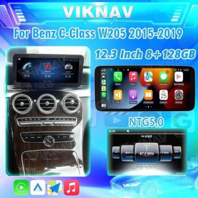 China Viknav 12.3 Inch Android Car For Mercedes Benz C W205 GLC X253 V W447 X 2015-2019 With Screen Player GPS 2Din (NTG5.0) for sale