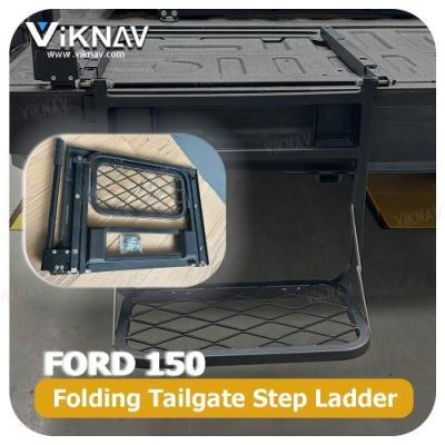 China Viknav Foldable Pickup Truck Tailgate Ladder with Grab Handle Heavy Duty Universal Folding Tailgate for sale