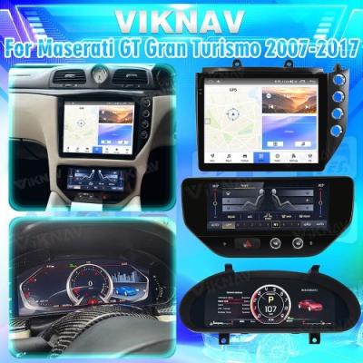 China Viknav Para Maserati GT GC GranTurismo 2007-2017 Conducción a mano derecha Jugador multimedia de automóviles /Radio de automóviles+Cluster digital+AC en venta