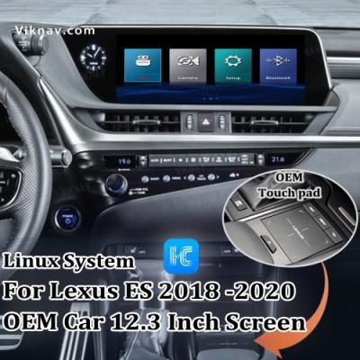 China Viknav Fit For Original Car 12.3 Inch Screen Linux System For Lexus ES 2018 2019 2020 Wireless Apple CarPlay Android Aut for sale