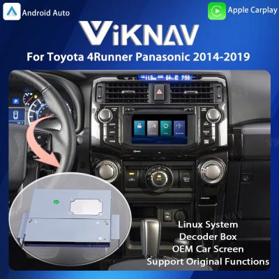 China Viknav Linux System Carro OEM Para Toyota 4Runner Panasonic 2014-19 Upgrade Decoder Box Multimedia CarPlay sem fio à venda