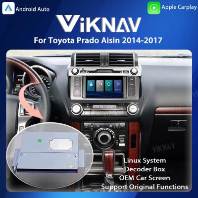 China Viknav Linux System Automóvil OEM para Toyota 4Runner Aisin 2014-2017 actualización de la caja de decodificación Multimedia CarPlay inalámbrico en venta