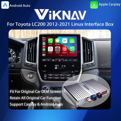 China Viknav Linux System For Toyota LC200 2012-2021 Wireless Apple CarPlay Android Auto Só suporta tela OEM original do carro à venda