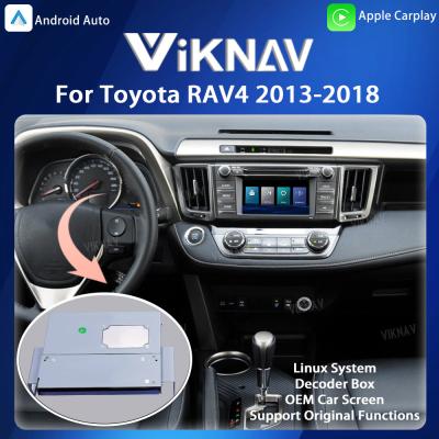 China Viknav Linux System For Toyota RAV4 2013-2018 Decoder Box Wireless Apple CarPlay Android Auto Only Support Original Car for sale