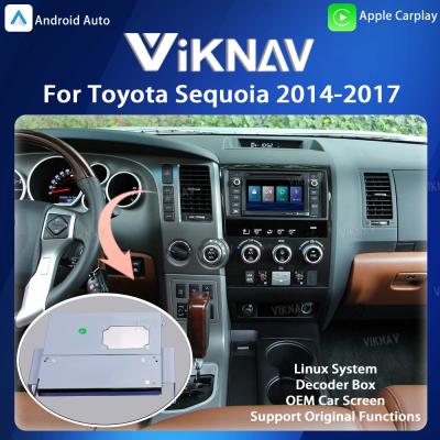 China Viknav Linux System For Toyota Sequoia 2014-2017 Decoder Box Wireless Apple CarPlay Android Auto for sale