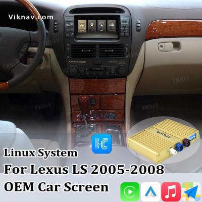 China Viknav Linux System For Lexus LS 2005 -2008 Wireless Apple CarPlay Android Auto Only Support Original Car Screen for sale