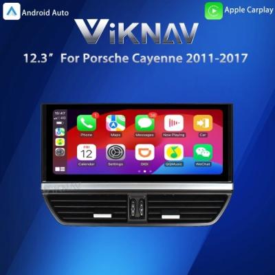 中国 VIKNAV 12.3 カーラジオタッチスクリーン ポルシェカイエン 2011 - 2017 ヘッドユニット 販売のため