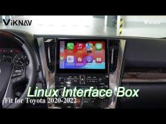 viknav linux system for toyota alphard 2020-2022 wireless apple carplay android auto only support or