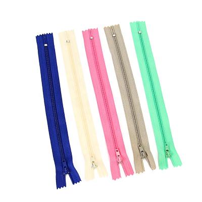 China Viable Factory Hot Seller Nylon Zipper Auto-lock 3# 4# 5# Customized Colorful Customized For Fabric for sale