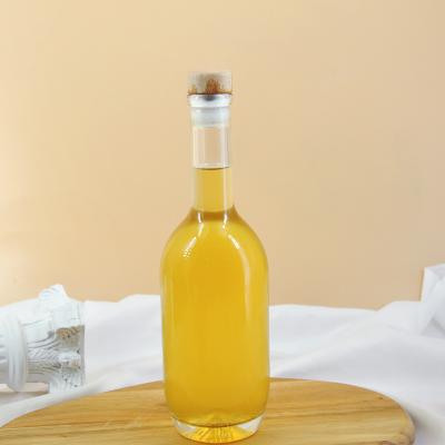 China 375ml Beverage Wine Bottle Whiskey Glass Wine Bottle Saki Vodka Brandy Top Clear Glass Wine Bottles for sale