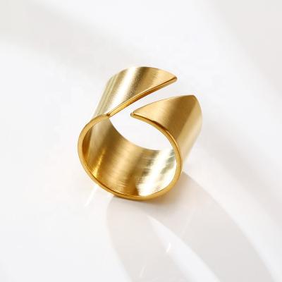 China New Chunky Hip Hop Wide Stainless Ring Gold Jewelry Wholesale Hot Selling Steel Fashion Hiphop 2021 punk jewelry men women gift for sale