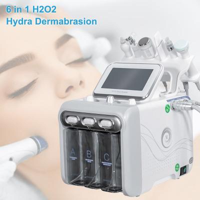 China Exfoliators 6 in 1 Hydra Hydraulic Water Dermabrasion RF Spa Facial Machine Microdermabrasion Bio-lifting Machine for sale