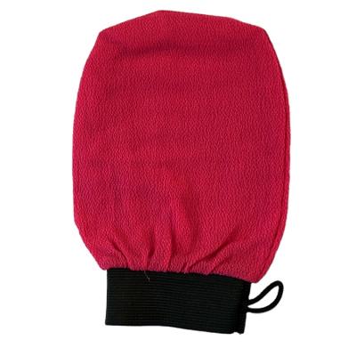 China EXFOLIATING Rose viscose scrub glove kessa glove hammam scrub glove for sale