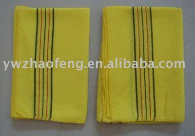 China Natural Viscous Natural Viscose Exfoliating Peeling Italy Korea Shower Towel for sale