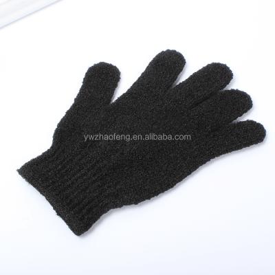 China Nylon Black Exfoliating Massage Scrub Glove for sale