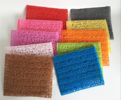 China Durable Polyester Dish Cloth Kitchen Clean Pad Kitchenroom Scrub Cloth for sale