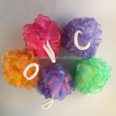 China New Colorful Pe Mesh Sponge Bath Sponge Shower Sponge for sale