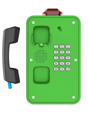 China Green Industrial Weatherproof Telephone , Tunnel /  Marine Waterproof Intercom for sale