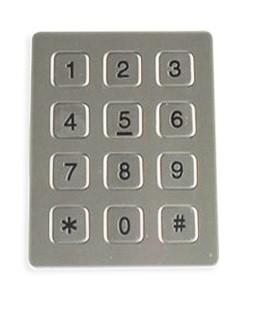 China Ageing Resistance 7 Pin Vandal Proof Keypad For Weatherproof Telephone for sale