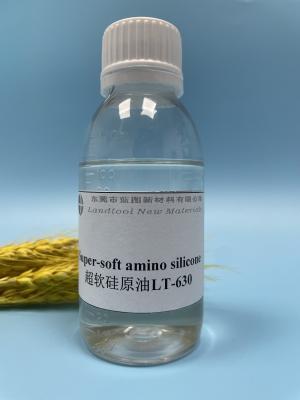 China El uno mismo reticuló la emulsión amino del tambor del silicón con el buen final de la resistencia de esquileo, suave y mullido de las diversas telas de la fibra en venta