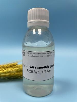 China Weak Cationic Super Soft Silicone Smoothing Agent Milky White Viscous Liquid for sale