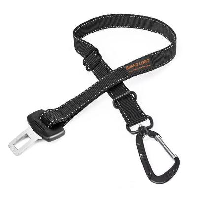 China Padded Adjustable Dog Seat Belt Dog Safety Leads Car Vehicle Seat Belt Pet Seat Belt Dog Safety Seat Belt for sale