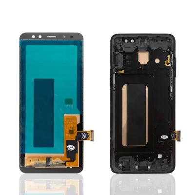 China Mobile Phone Tested LCDs For A8 2018 Screen Digitiziter A8 Touch Screen For Samsung Galaxy A8 LCD Show With 5.7 Inch View for sale