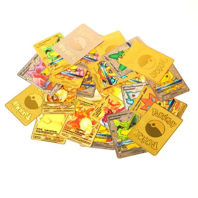 China Hot Selling Goods 2023 Venusaur Gold Pokmon Cards Card Box Booster Pokmon 55 Pcs Set Pokmon Trading Cards for sale