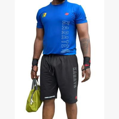 China Breathable Wholesale Custom Summer New Arrival Polyester Jogging Sportswear Gym Tracksuit And Short 2 Piece Shorts Men T Shirt Set for sale