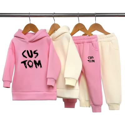 China Breathable Cotton Kids Jogger Hoodies Sets Pullover Tracksuit Children Clothing High Quality 2piece Kids Sweatsuit Sets for sale