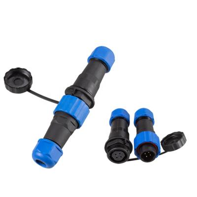 China High Quality IP68 Plug SP16 Straight Male Female Round Kit SD16 Mating 4Pin 5A Cable Waterproof Connector for sale