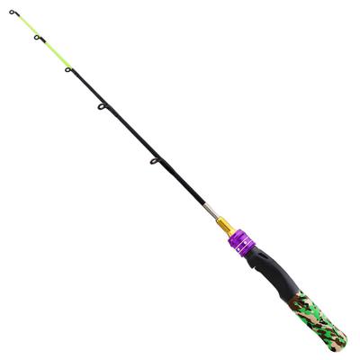 China New Arrivals 61cm Retractable Ice Fishing Rod Carbon Spinning Shrimp Carp Winter Raft Fishing Kid Pole Winter Fishing Rod Tackle for sale