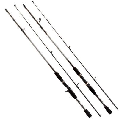 China New Arrivals 1.8m FRP Glass Fishing Rod Lure Black Rod for sale