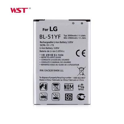 China Original Mobile Phone Shenzhen Manufacture 2900mah Mobile Phone BL-51YF Battery For LG G4 for sale