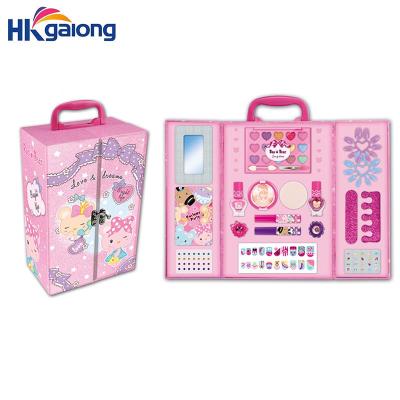 China Make Up Portable Cosmetics Case Nail Polish Beauty Set Kid Pretend Toys Make Up Set For Girl for sale