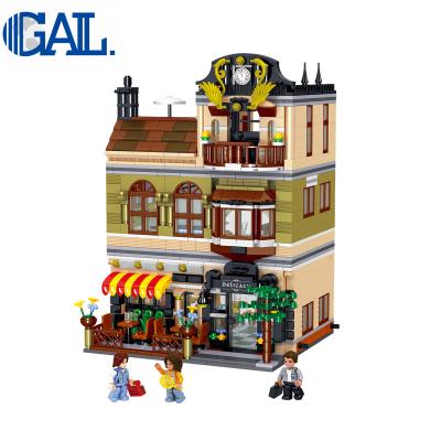 China Chinese Intellectual Development Restaurant Street View Toy Blocks Building Set 1326pcs For Kid for sale