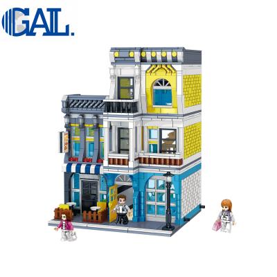 China The New Design Summer Cafe Street View Intellectual Development Building Block Set 1278pcs Gift For Children for sale