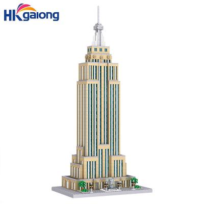 China DIY Practice Empire State Building Brick Building Toy Set 3819pcs Mini Block for sale