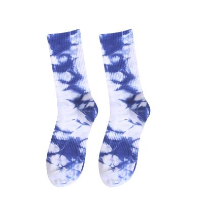 China New Breathable High Quality Comfy Tie Dye Socks For Men And Women Shape Skateboard Unisex Colorful Socks for sale