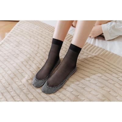 China Breathable Slim Diet Ladies Socks Female Pantyhose Skin Color Booties Cropped for sale