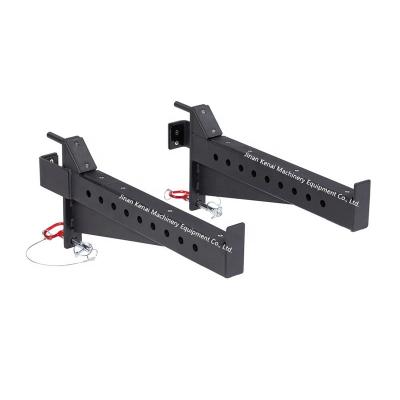 China Steel Sight Rack Accessories Spotter Squat Arms To Provide Extra Security With UHMW Fully Lined Plastic Liners for sale