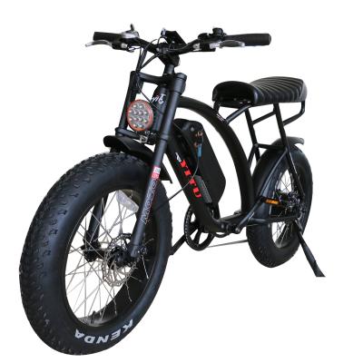 China Aluminum Alloy 13Ah Rear Hub Drive Lithium Battery Powered Fat Tire Adult Bicycle Electric Bike 48v 500w for sale