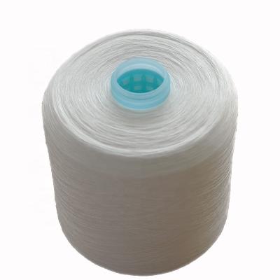 China Anti-bacteria 100 pct Spun Polyester Twist Skein Thread 50/2 Raw White With Oil Yizheng Raw Material for sale