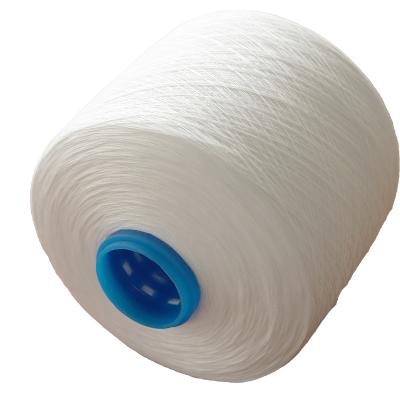 China Anti-bacteria china polyester supplier spun yarn 50/3 skein raw white 100% polyester for sale