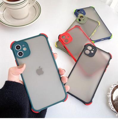 China Popular Feel Matte Protective Mobile Phone Case Anti-drop Four-corner Anti-fall Skin Case For Samsung S21 Ultra Phone Case for sale