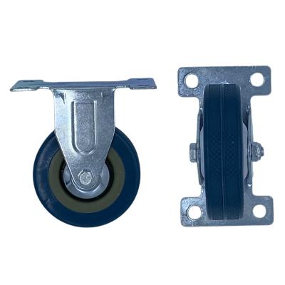 China 2021 Directional Wheel Amazon General Electroplate 2 Inch Light Duty Fixed Casters Small Wheels For Industrial for sale