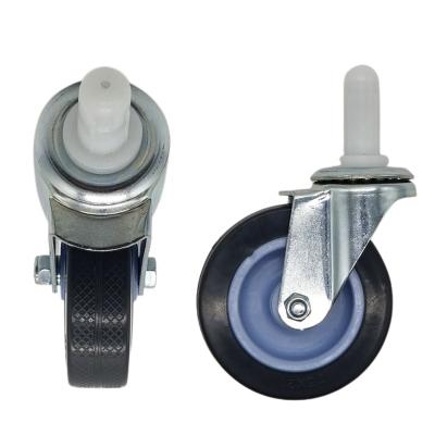 China Low MOQ of PIVOT Refined Bearing Customized 2 Inch Universal Industrial PVC Casters Light Duty Wheels for sale